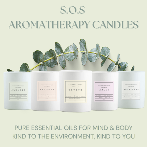 SOS Aromatherapy Candles - Orange and Bergamot - Revive