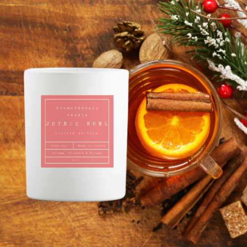 SOS Aromatherapy Candles - SALE! Special Edition - Joyeux Noel - Clove, Mandarin Orange, Cinnamon, Nutmeg