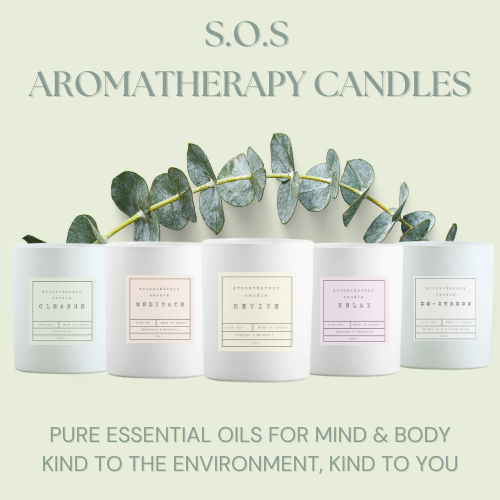 SOS Aromatherapy Candles - Ginger Lily and Ylang Ylang - De-Stress