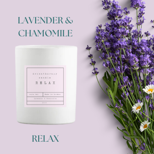 SOS Aromatherapy Candles - Lavender and Chamomile - Relax